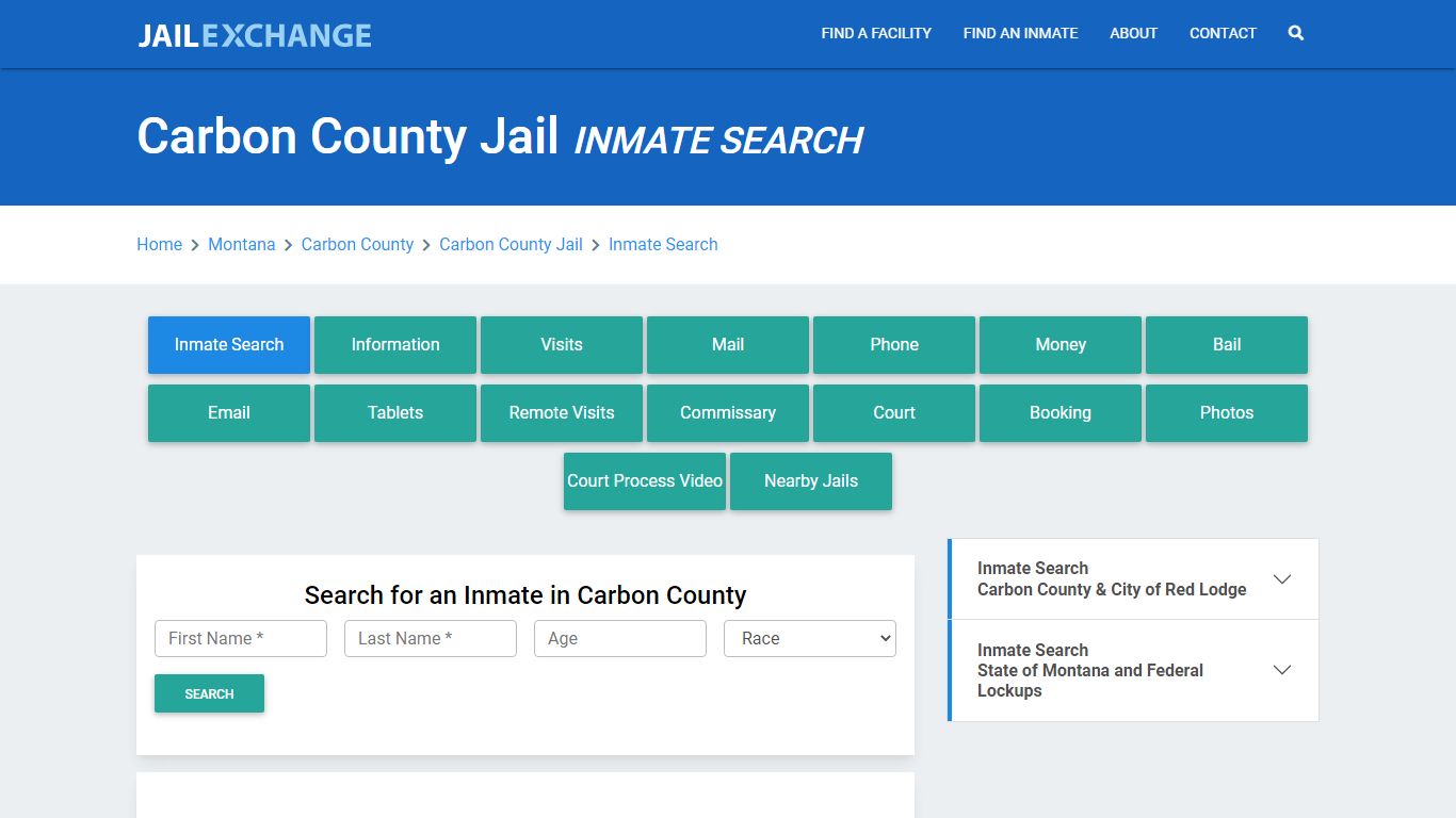 Carbon County Jail, MT Inmate Search: Roster & Mugshots