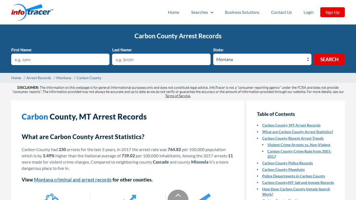 Carbon County, MT Arrests, Mugshots & Jail Records - InfoTracer